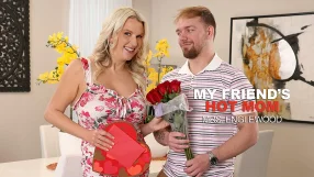 Sexy MILF Mrs. Englewood gives her son's friend the best Valentine Day fuck ever