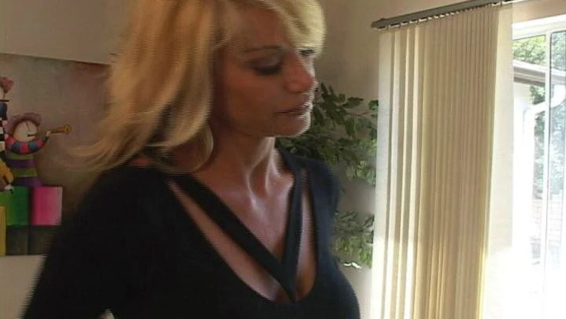 MILF Kat Kleevage fucking in the couch with her big tits