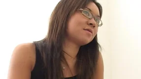 Asian Kammy fucking in the classroom with her small tits