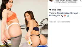 Abella Danger fucking in the trampoline with her innie pussy